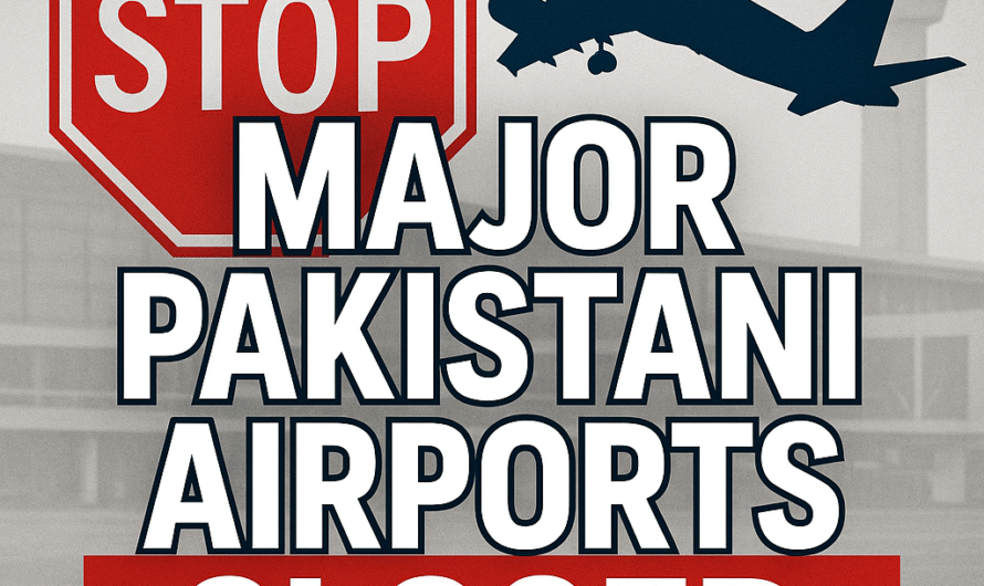 🛑 Major Pakistani Airports Closed Amid Maintenance, Security, and Operational Challenges